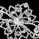 Sew-On Diamante Motif, Silver, 100mm x 78mm
